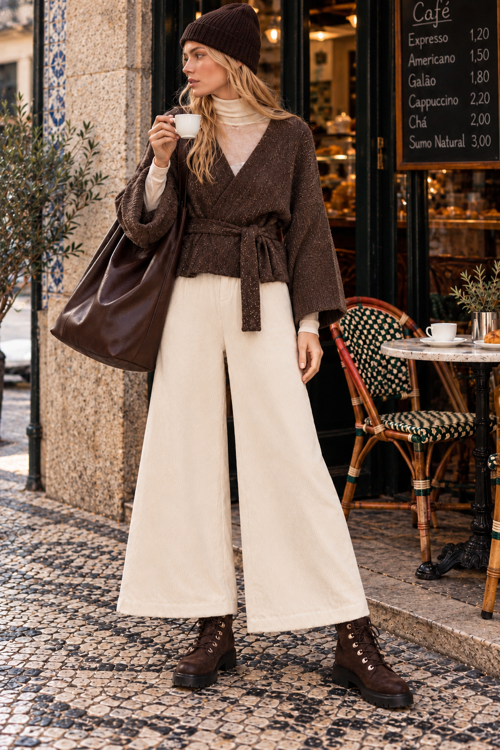 Wrap Tie Open Sweater